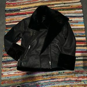 Black bomber jacket